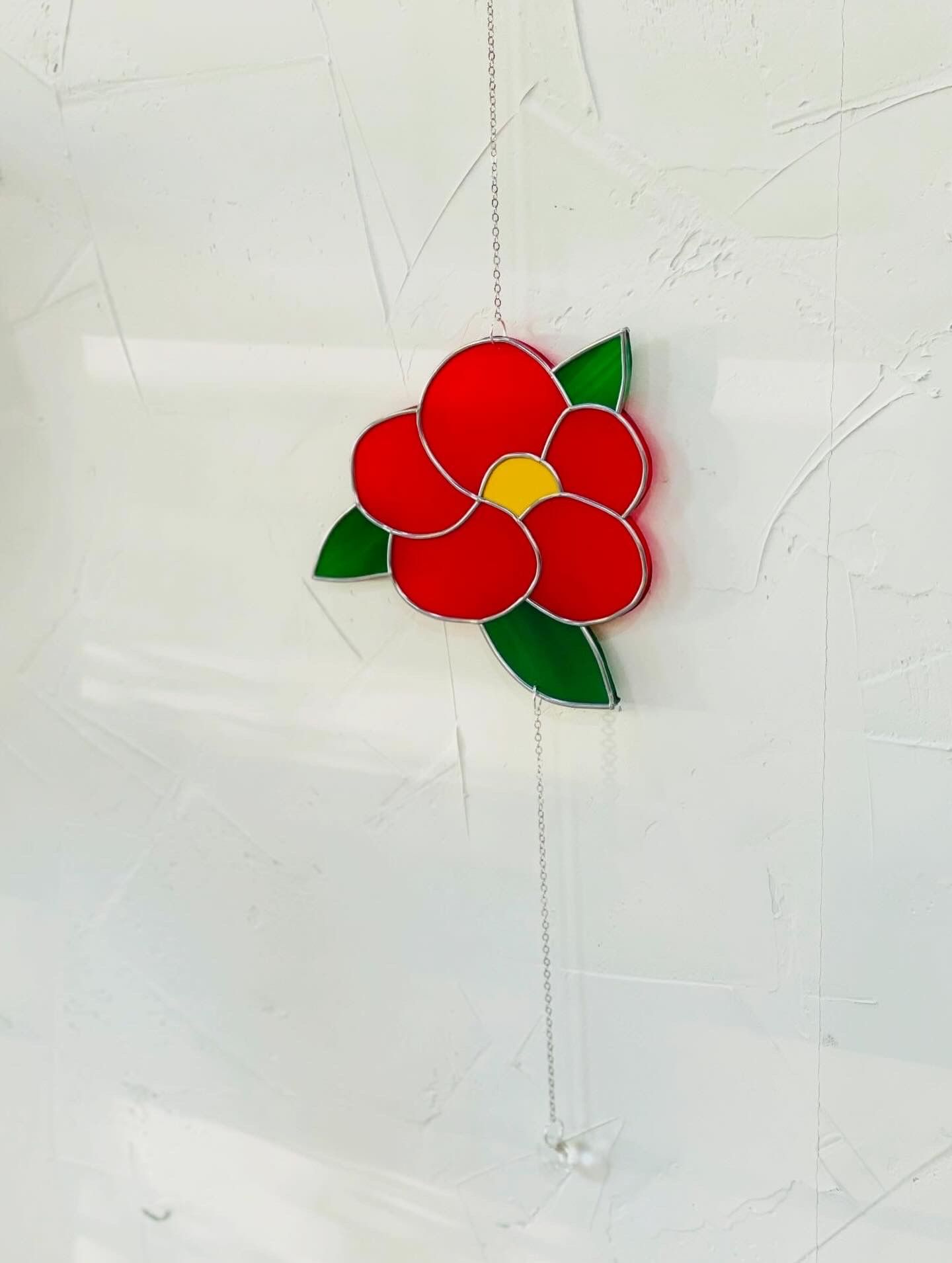 오늘의집 씬노리터 동백꽃 썬캐쳐 플로리스트 선물 꽃집 개업선물 글라스아트