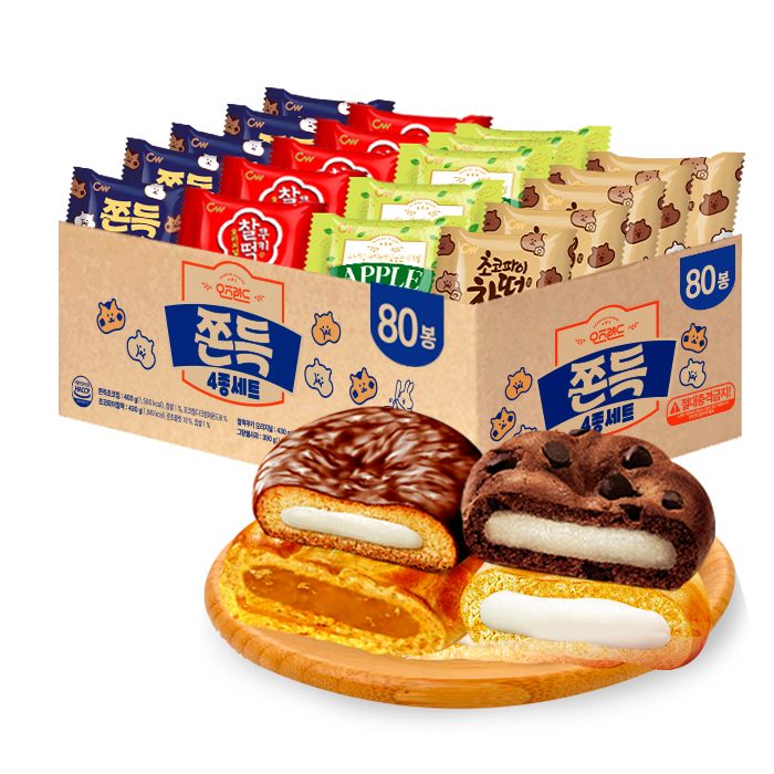 청우 쫀득 4종 세트(80입) 외