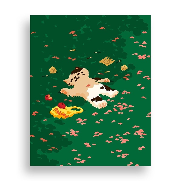 위메이크페인팅 DIY 명화그리기 초록빛 낮잠 40x50