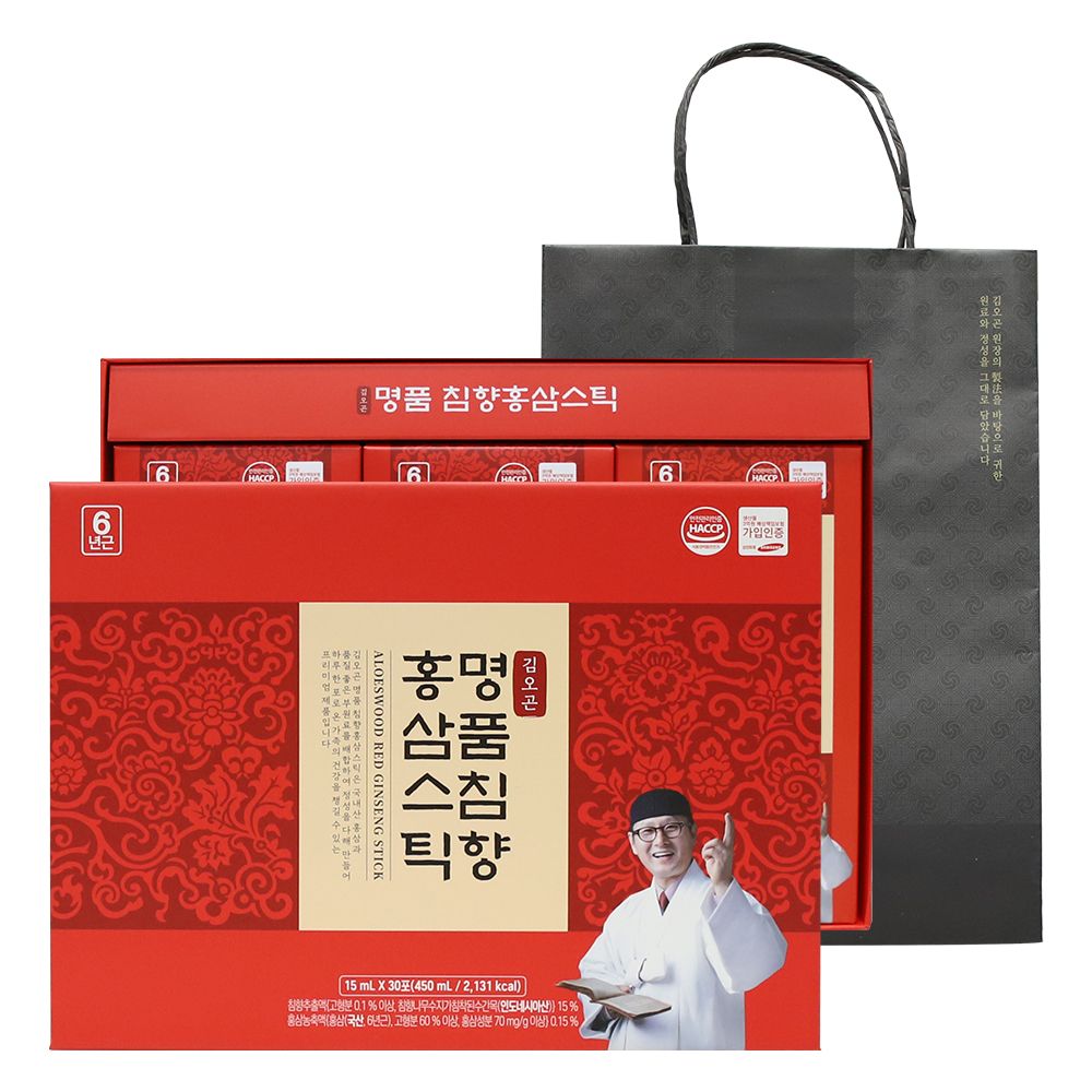 김오곤명품침향홍삼스틱(15mlx30포) 1세트 + 쇼핑백 증정 가격 추이 김오곤 원장 김오곤명품침향홍삼스틱(15mlx30포) 1세트 + 쇼핑백 증정 - 최저가 89,000원