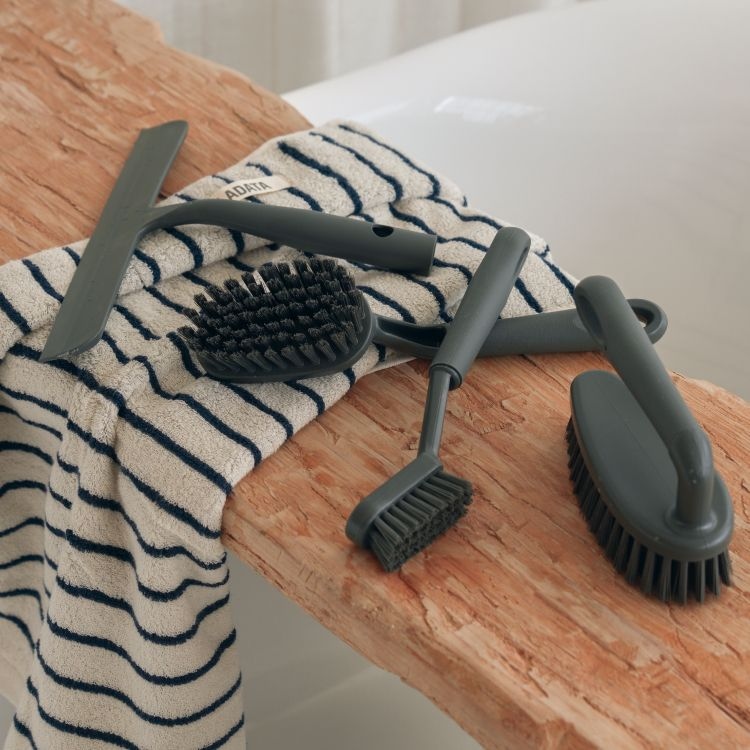 국내산 욕실 주방 다용도 청소도구 4종 세트 3color (청소솔 3종+스퀴지 세트)