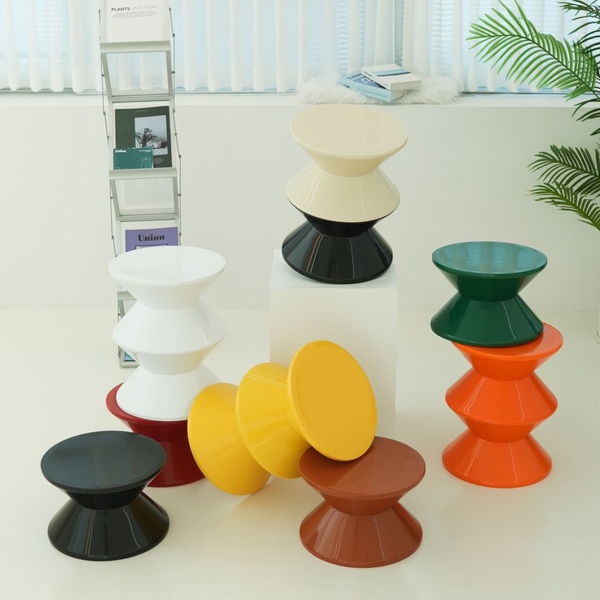 판매가 9800원 모래시계스툴 미드센츄리 카페의자 화장대 화분 스툴 9color