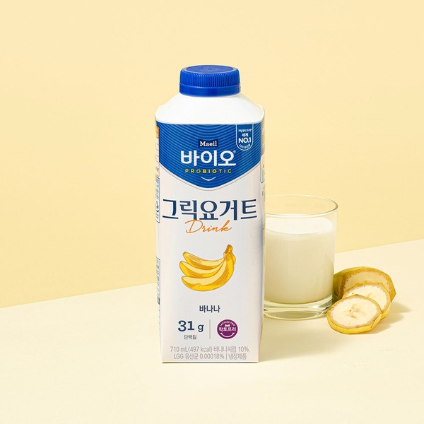 바이오 PROBIOTIC 그릭요거트 Drink 바나나 710ml*3입