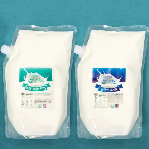 플레인 요구르트 (무가당/가당) 1000ml*2팩