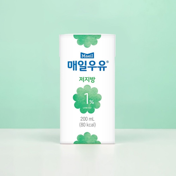 매일우유 멸균 저지방 1% 200ml 24팩