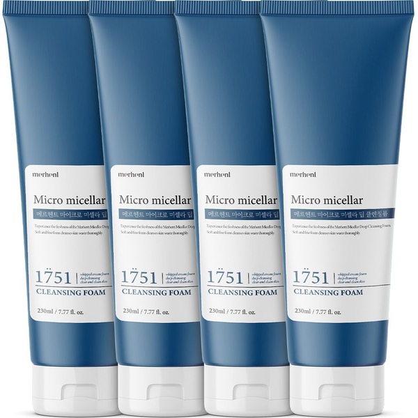 미셀라 폼클렌징 230ml x 4개 저자극 대용량 약알칼리 세안제 폼클렌저 피부 노폐물