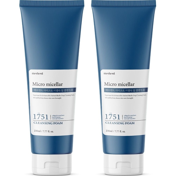 미셀라 폼클렌징 230ml x 2개 저자극 대용량 약알칼리 세안제 폼클렌저 피부 노폐물