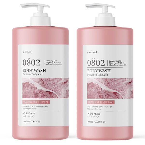 1+1 퍼퓸 대용량 바디워시 1000ml 약산성 남자 여자 향좋은 바디클렌져 샤워젤