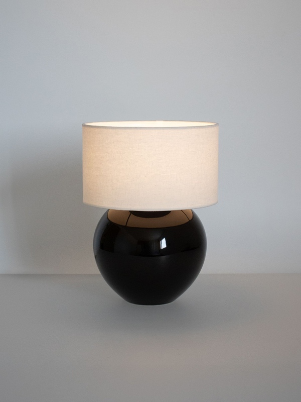MOON JAR TABLE LAMP - onyx black