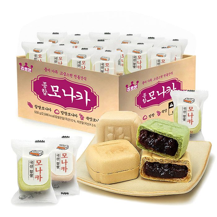 우리찹쌀 종합모나카 550g 가격 비교 쥬르본 우리찹쌀 종합모나카 550g