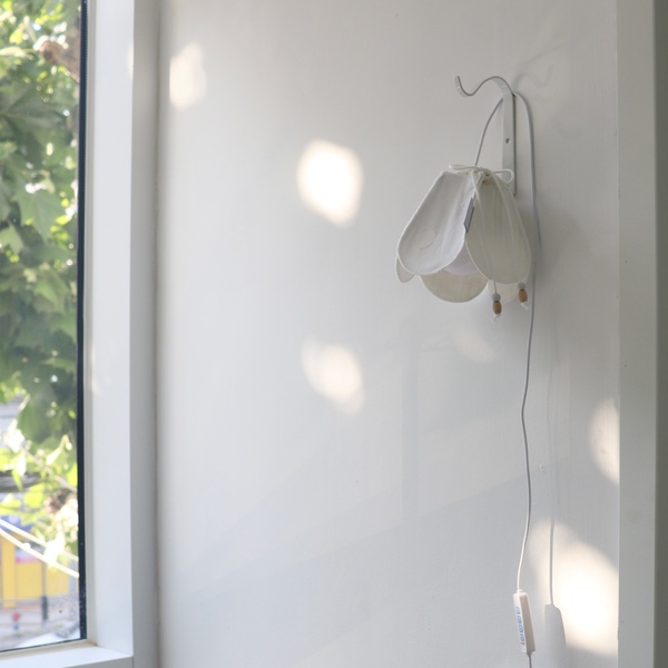 white flower patchwork hanging lamp_무드등 조명