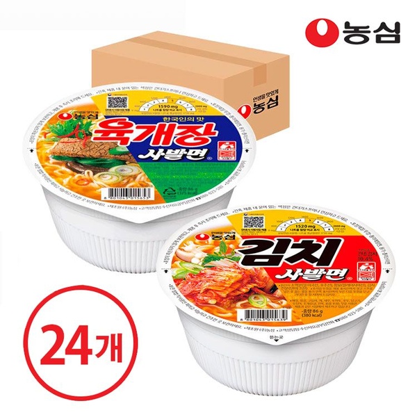 육개장사발면 86g*24개 / 김치사발면