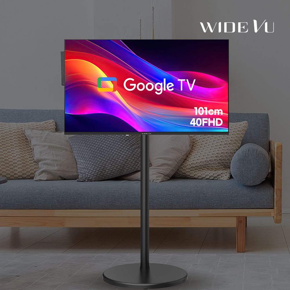오늘의집 와이드무빙뷰 블랙에디션 구글스마트 101cm(40인치)FHD TV 삼탠바이미 거치가능