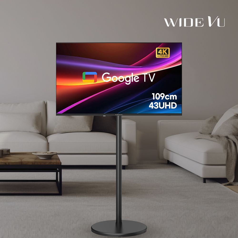 오늘의집 와이드뷰 와이드무빙뷰 블랙에디션 109cm(43인치) 구글 4K UHDTV 스마트티비 삼탠바이미