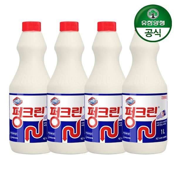 유한락스 펑크린 1L 4개