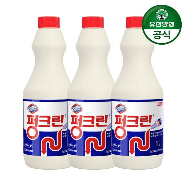 유한락스 펑크린 1L 3개