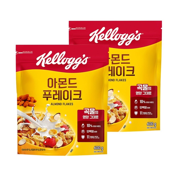 미니 시리얼 2봉 증정 + 아몬드 푸레이크 600g*2개