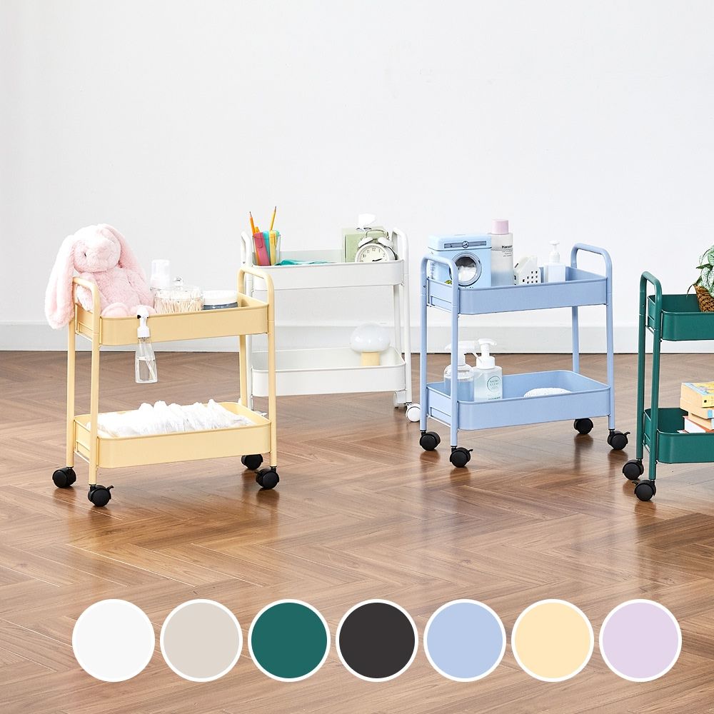 오늘의집 모던하우스 나사없이 쉽게 조립하는 2단/3단 메탈트롤리 7 color