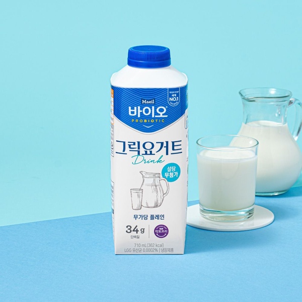 바이오 PROBIOTIC 그릭요거트 Drink 무가당 플레인 710ml*3입