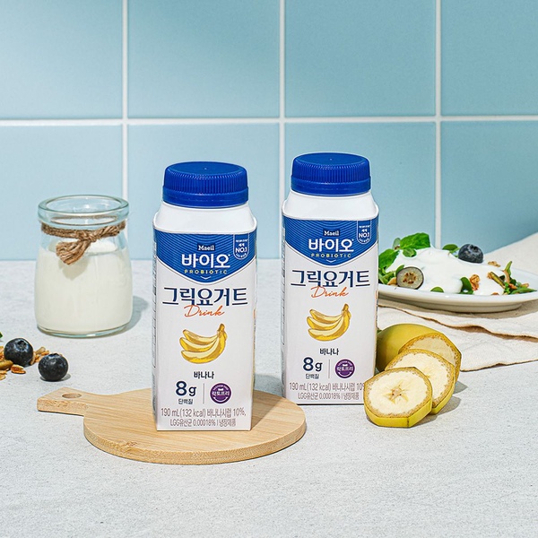 바이오 PROBIOTIC 그릭요거트 Drink 바나나 190ml*8입