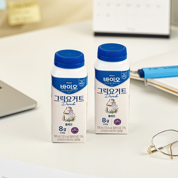 바이오 PROBIOTIC 그릭요거트 Drink 플레인 190ml*8입