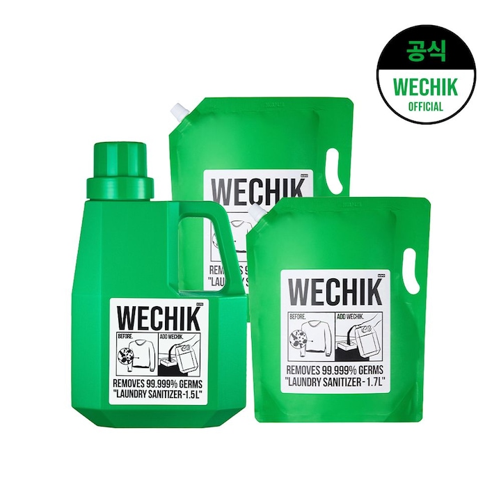 [오늘의집] 위칙 소독 섬유유연제 1.5L 1개+리필 1.7L 2개