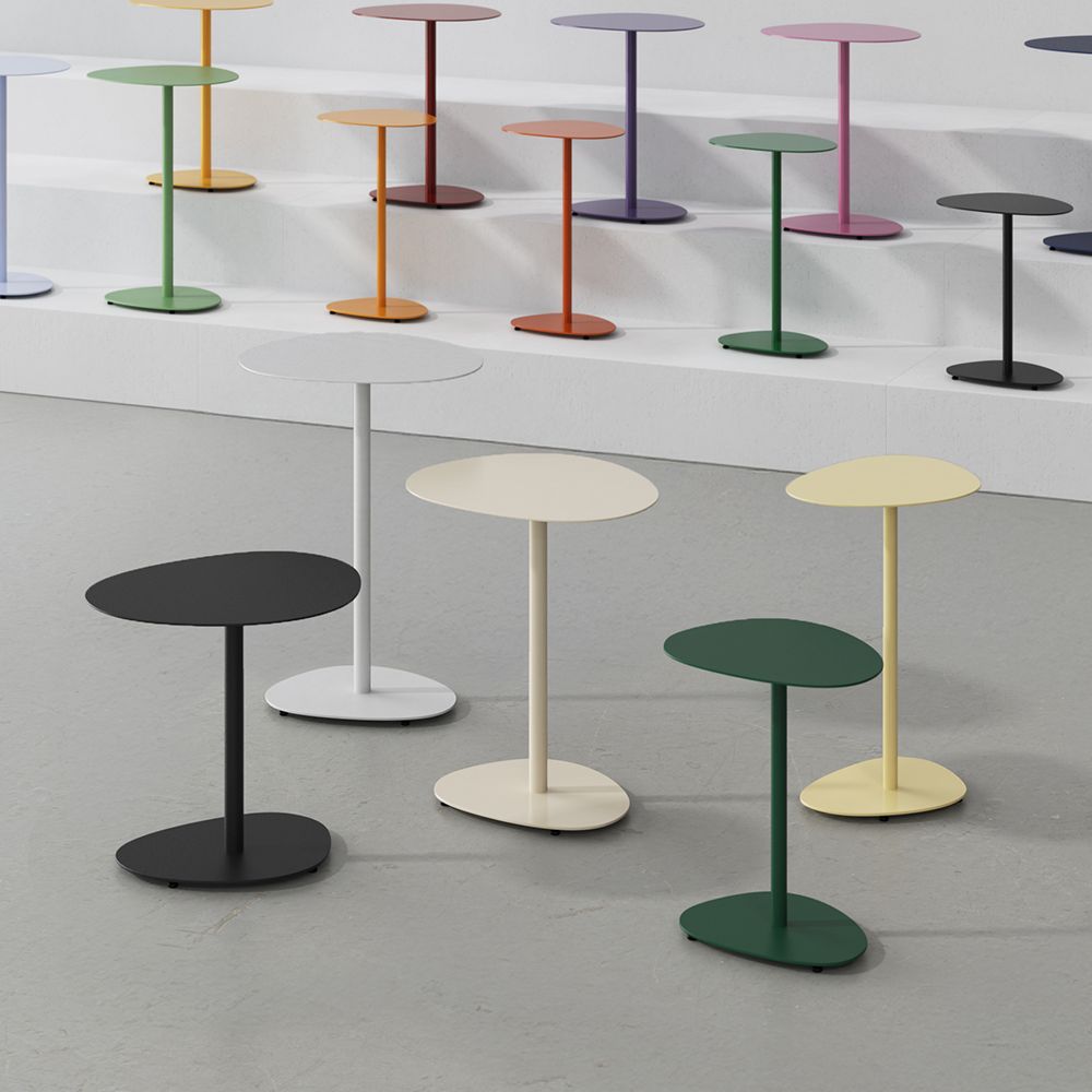 오늘의집 우드띠어리 스콘 스틸 철제 사이드 보조 소파 카페 조약돌 티테이블 17colors