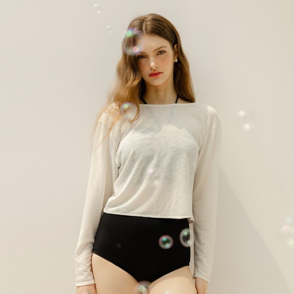 아놀드파마 2colors 아블로스 비키니 커버업 셔링 수영복 비치웨어 3종 세트 ABL-Y202