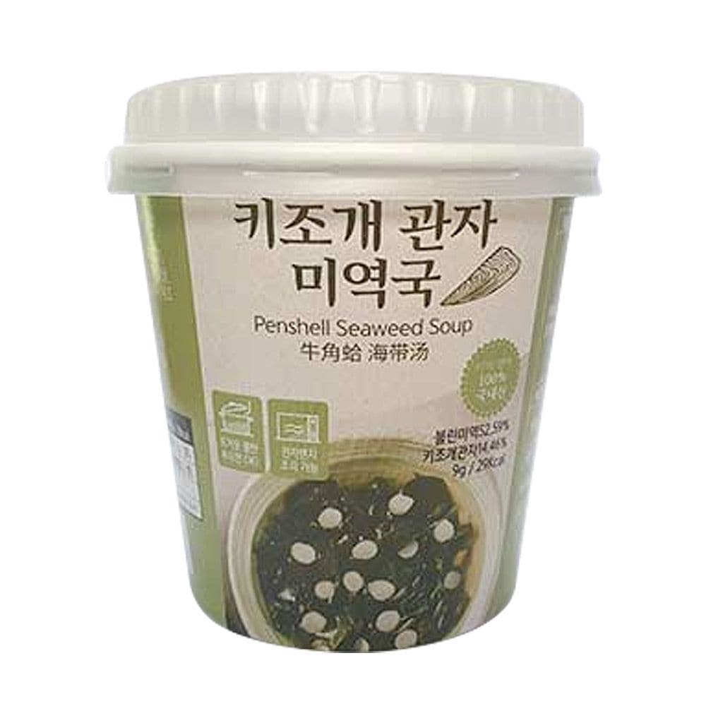 지구마을 간편 컵 키조개 관자 미역국 9g*6개/12개/24개