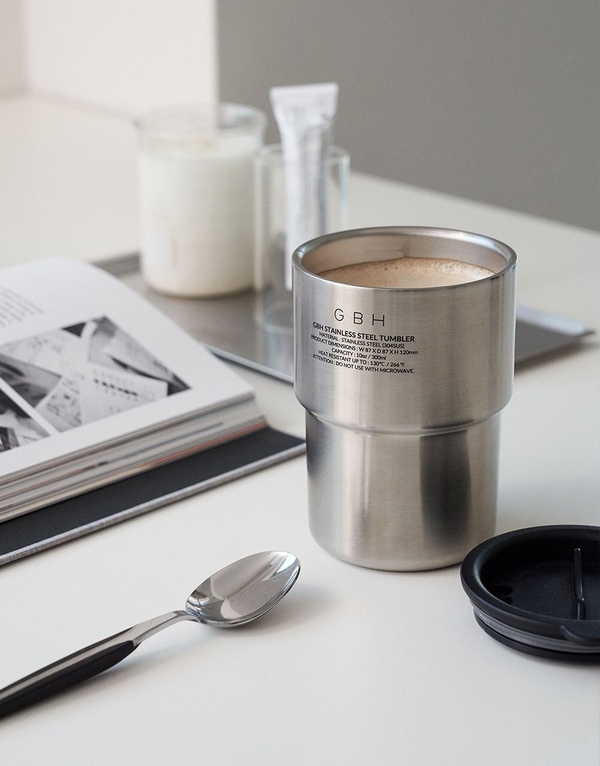 STAINLESS STEEL TUMBLER MATT SILVER 무광 실버 텀블러