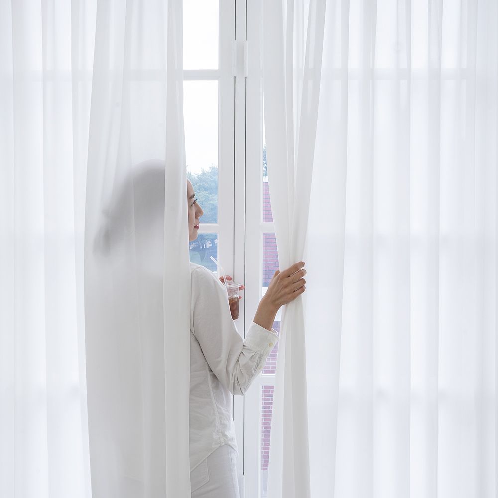 커튼만드는사람들 비침없는 고밀도 도톰 쉬폰커튼 민주름/나비주름 easy핀(진드기억제+발수)