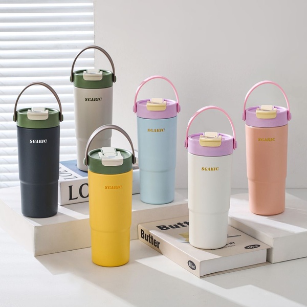 스텐 빨대 텀블러 보온보냉 650ml