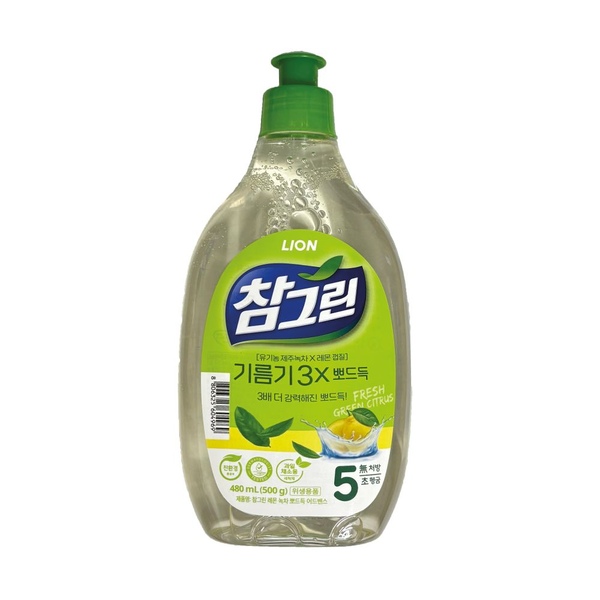 청정 제주 녹차수 주방세제 용기 480ml