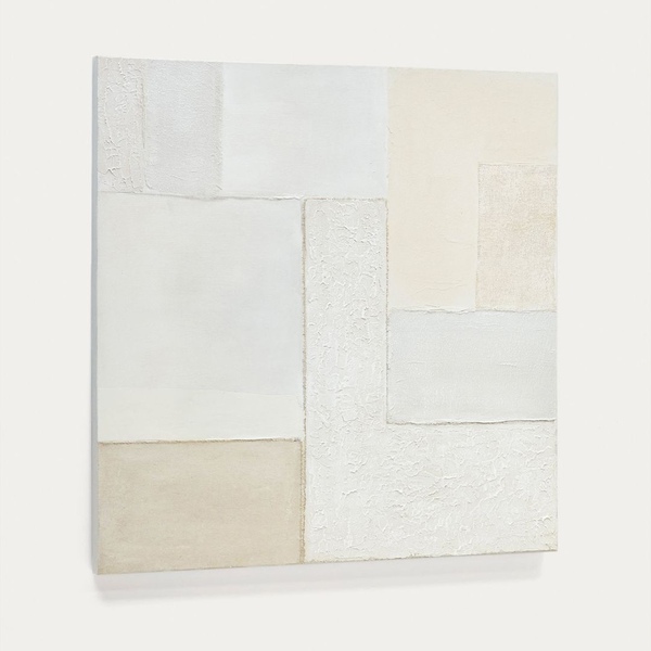 케이브홈 PINEDA 피네다 화이트 캔버스 벽장식 95x95cm