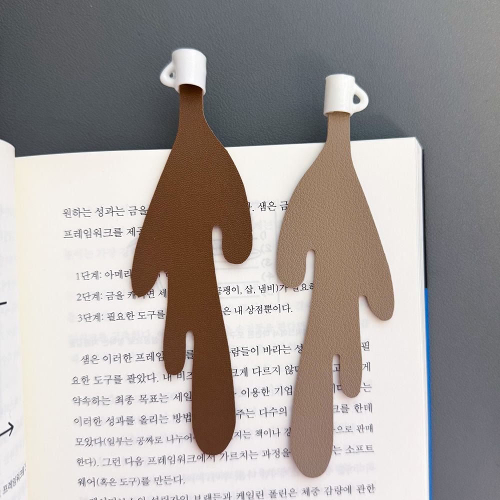 오늘의집 쏟은 커피 책갈피 북마크 북클립 선물 책갈피끈 기념품 답례품