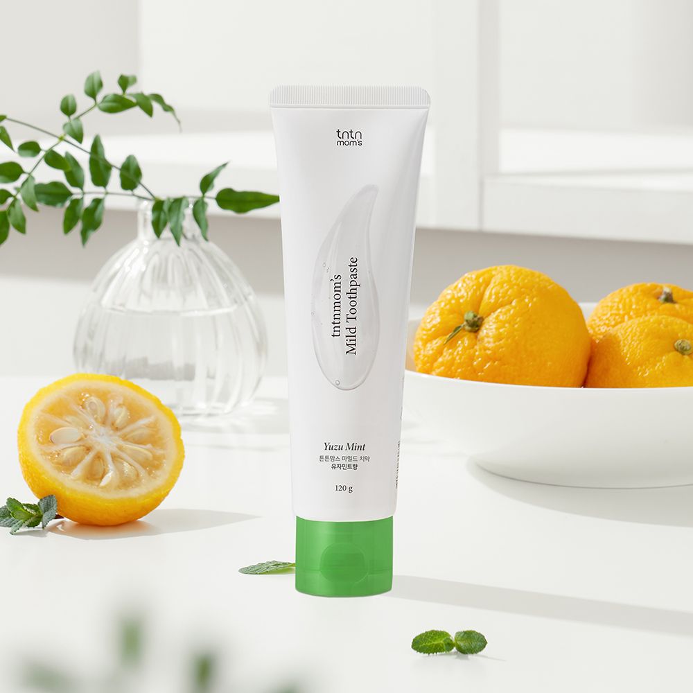 튼튼맘스 무불소 순한 비건 임산부치약 (유자민트향) 120g