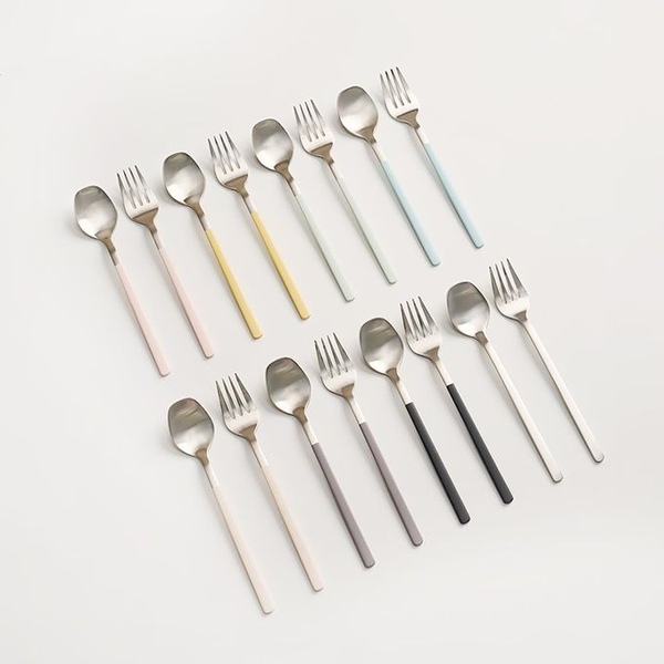 1+1 시에르 딜라잇 티스푼 티포크 세트 8color (총2인4P)