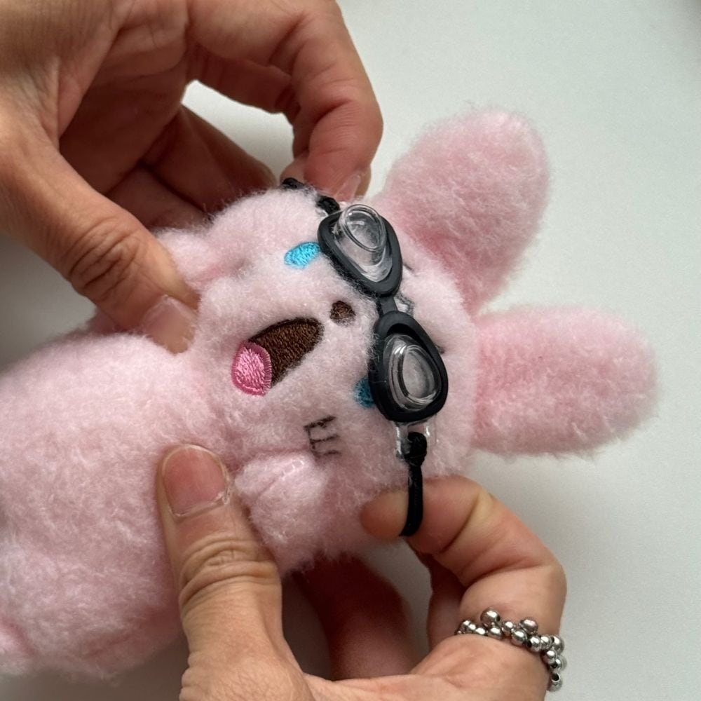 오늘의집 인형 고글 물안경 수경 선글라스 소품 악세사리 10CM 15CM 솜인형 모루인형 안경 키링