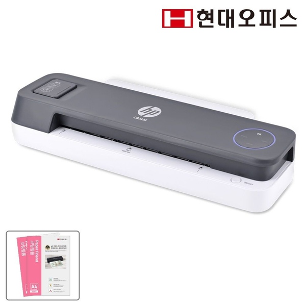 현대오피스 A4코팅기 LB0402 온도조절 자동절전+A4코팅지 100매 코팅기계