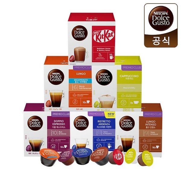 공식파트너 네스카페 돌체구스토 정품 캡슐커피 16캡슐 모음전