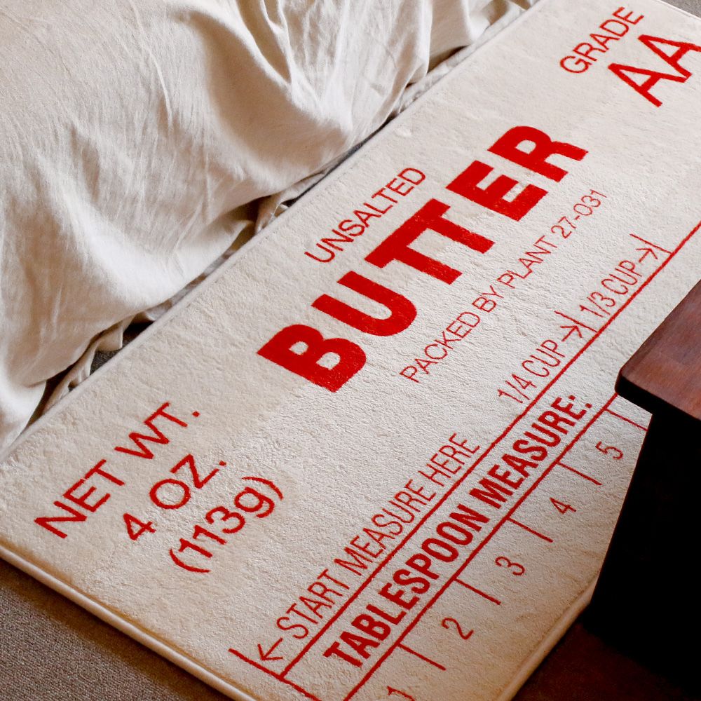 Leere STUDIO BUTTER 洗えるラグ［2色・2サイズ］ ブルー レッド