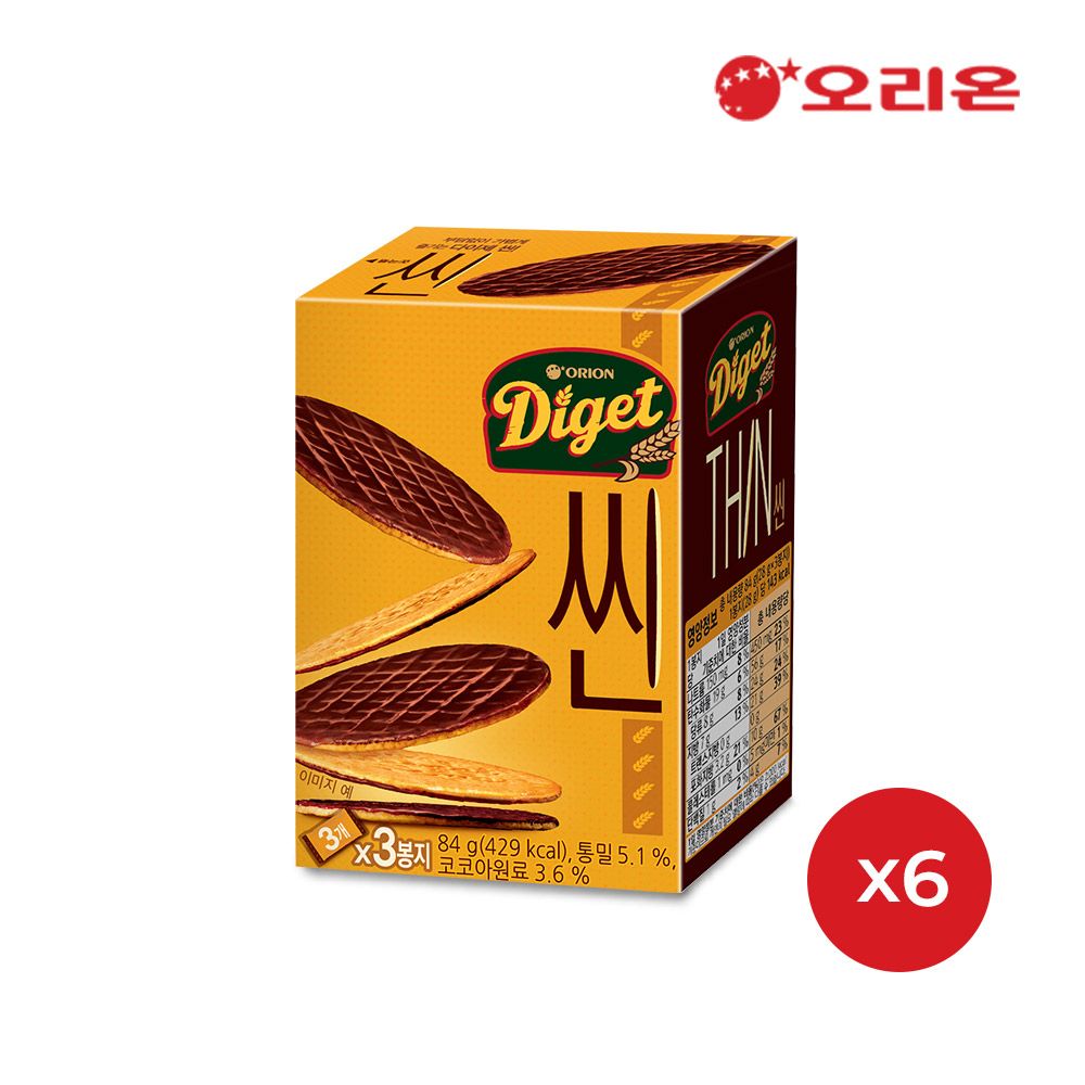 오리온 다이제씬 3P 84g x 6개