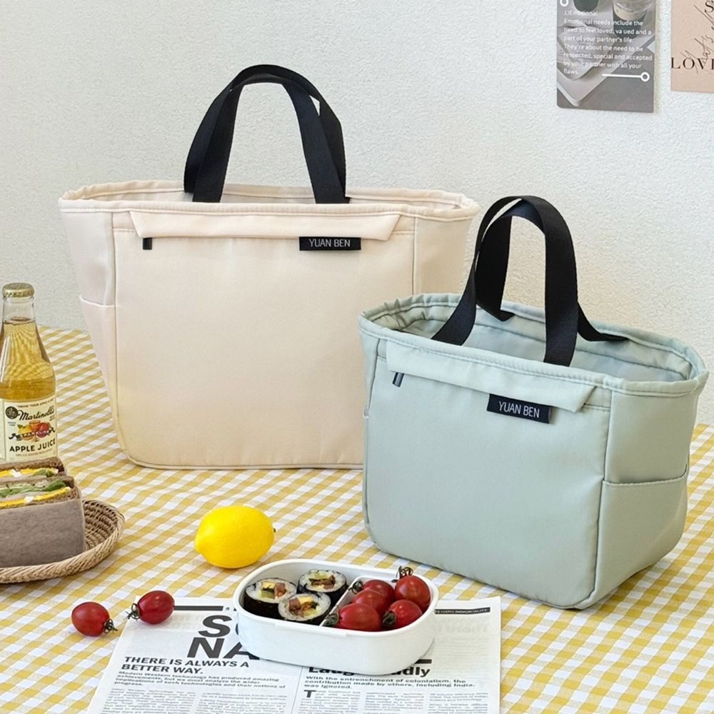오늘의집 데일리 라벨 보온 보냉 아이스 쿨러백 방수 도시락 가방 2size