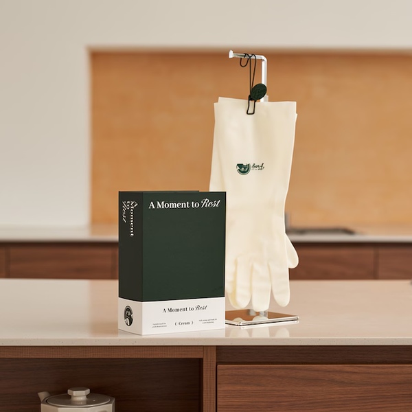 니트릴함량 100% 고무장갑 x6개+키친클립 패키지 (열탕소독O)