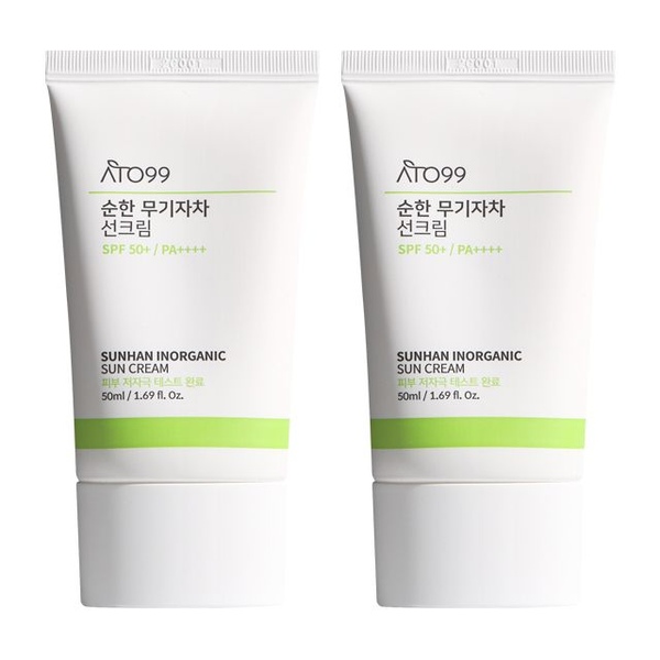 [1+1] 순한 비건 무기자차 선크림 50ml SPF50+ PA++++