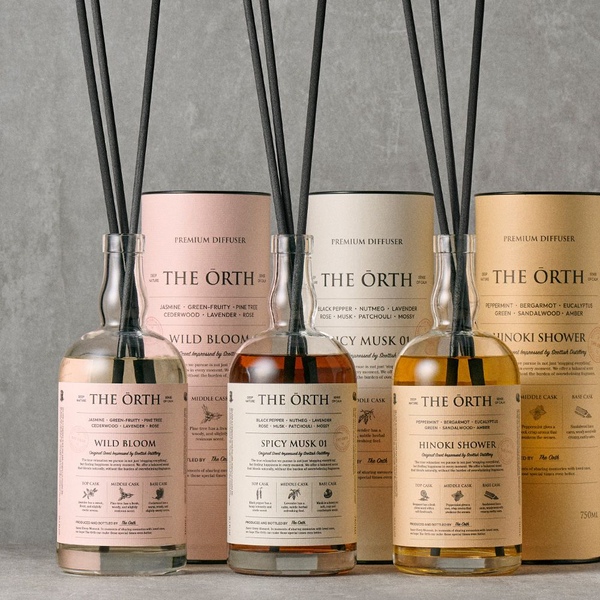 [1+1] 위스키 디퓨저 750ml 대용량 실내 인테리어 오브제 (머스크,플로럴,히노끼)