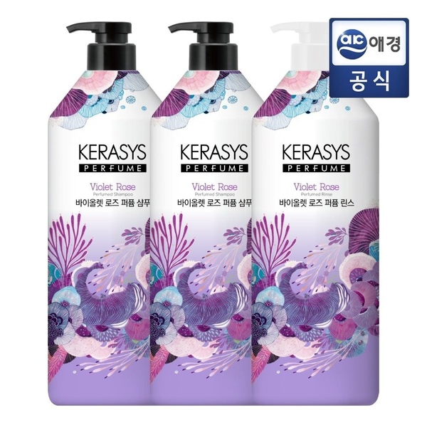 케라시스 퍼퓸 샴푸 1Lx2개 + 트리트먼트 1L