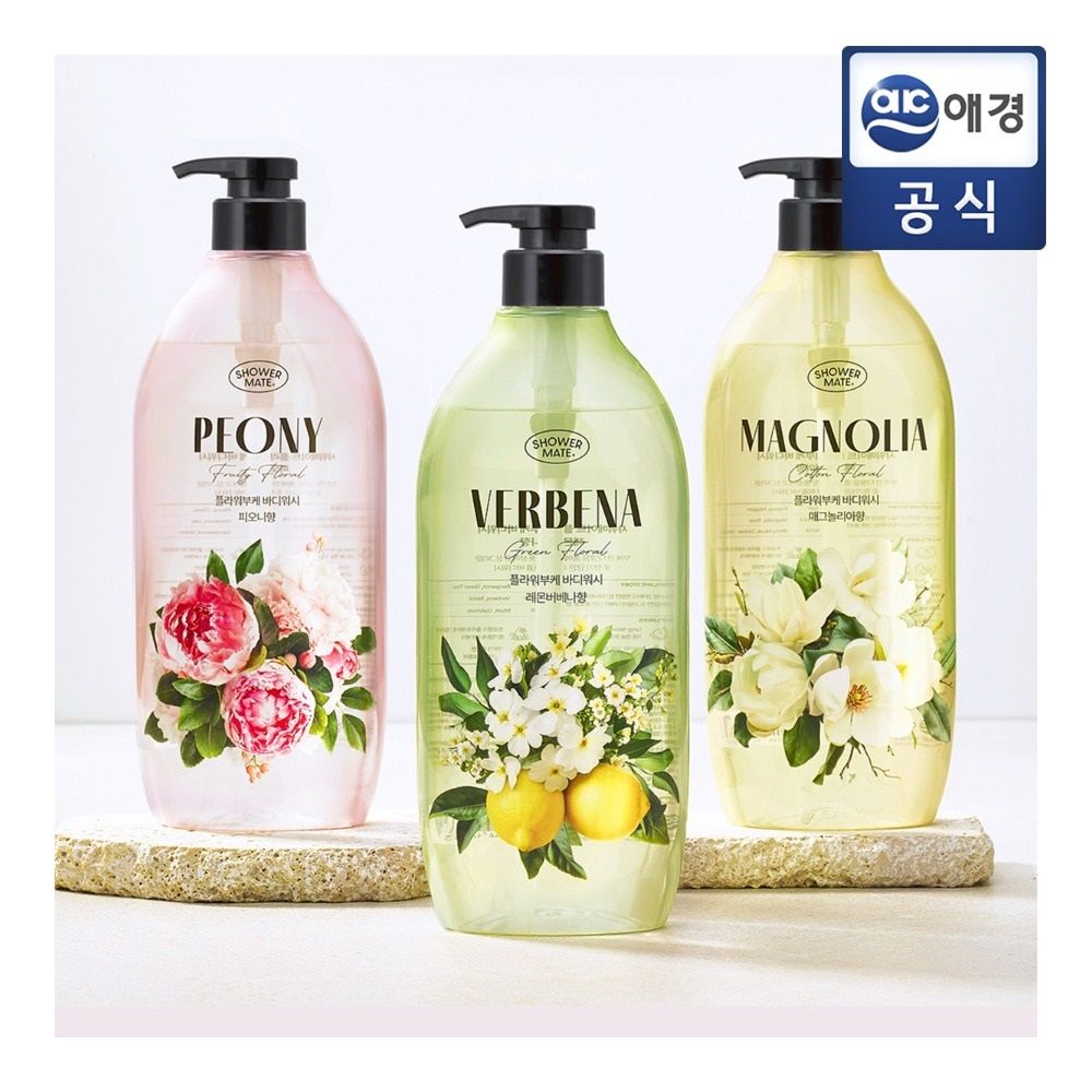 오늘의집 애경 샤워메이트 부케 바디워시 900mlx3개