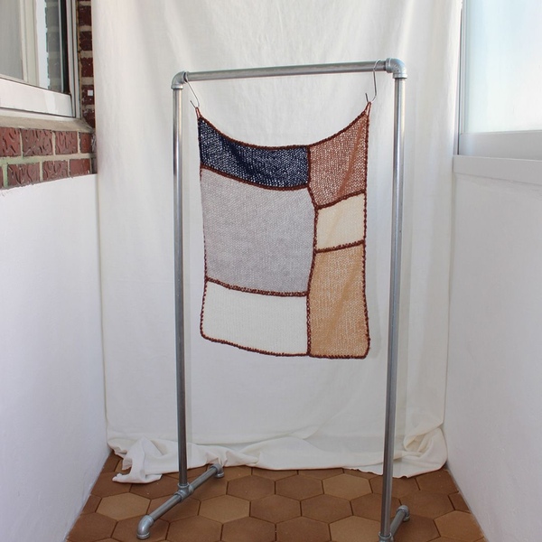[오늘의집 단독] knitting patchwork (multi navy)