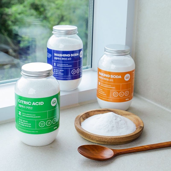 천연세제 3종세트 500g (베이킹소다+과탄산소다+구연산)